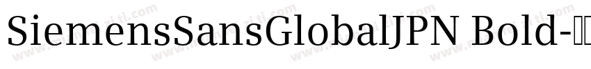SiemensSansGlobalJPN Bold字体转换